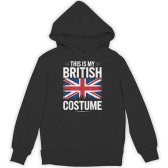 This Is My British Flag Costume British Halloween Hoodie - Thegiftio UK