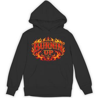 Burnin Up Flames Fire Vibe Hoodie - Thegiftio UK