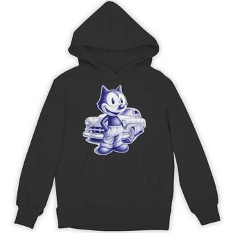 Cat Chicano Classic Car Felix Hoodie - Thegiftio UK