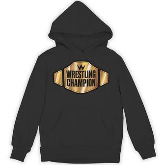 Champion Belt Wrestling Wrestler Costume Halloween Hoodie | Seseable UK