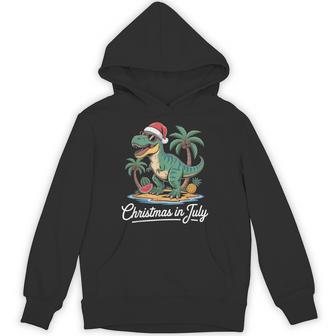 Christmas In July Boys Toddler T Rex Dinosaur Dino Hoodie - Thegiftio UK