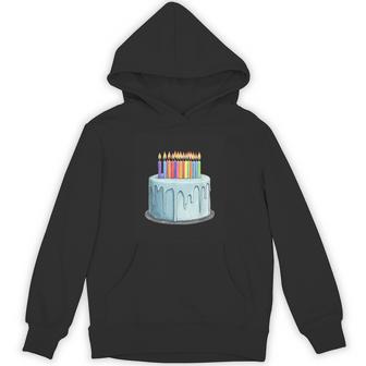 Colorful Birthday Cake With Candles Hoodie - Thegiftio UK
