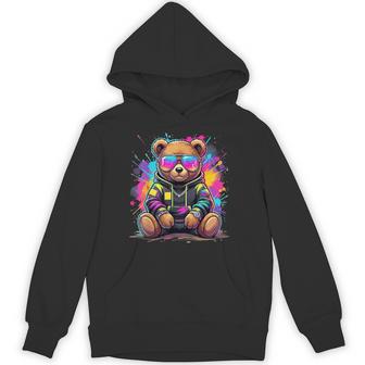 Cool Teddy Bear With Sunglasses Hoodie - Thegiftio UK