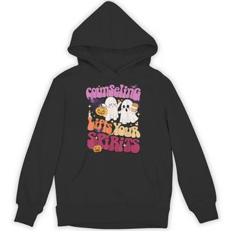 Counseling Lifts Your Spirits School Counselor Ghost Hoodie - Thegiftio UK