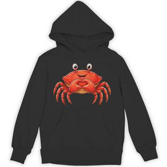 Crab With Heart Cute Crabby With Heart Symbol Hoodie - Thegiftio UK