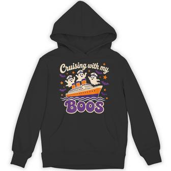 Cruising With My Boos Halloween Cruise Vacation Hoodie - Thegiftio UK