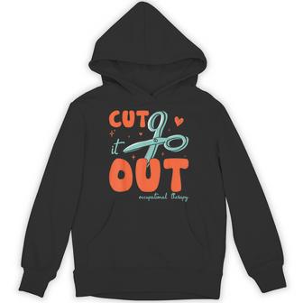 Cut It Out Occupational Therapy Ot Scissors Hoodie - Thegiftio UK