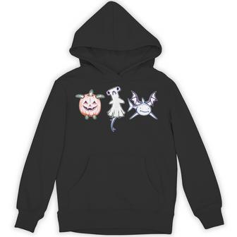 Cute Halloween Sharks Pumpkin Ghost Bat Costume Hoodie - Thegiftio UK