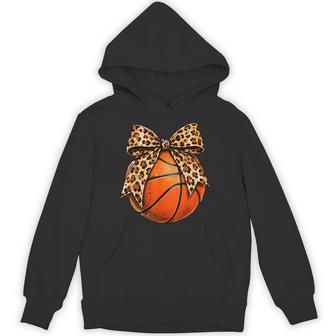 Cute Leopard Bow Cool Stylish Basketball Hoodie - Thegiftio UK