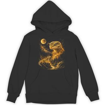Cute Leopard Gecko Graphic Vintage Lizard Reptile Hoodie - Thegiftio UK