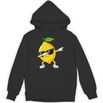 Dabbing Lemon Fruit With Sunglasses Lemon Hoodie - Thegiftio UK