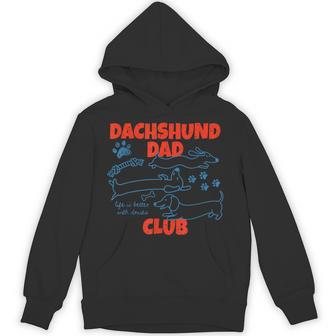 Dachshund Dad Club Life Is Better With Doxies Father's Day Hoodie | Seseable UK