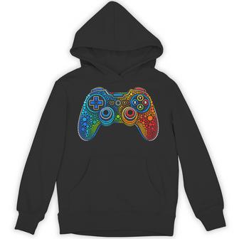 Dot Day Video Game Colorful Polka Dot Gamer Gaming Boy Kids Hoodie - Thegiftio UK