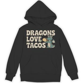 Dragons Love Tacos Cute Cinco De Mayo Mexican Food Kids Boys Hoodie - Thegiftio UK