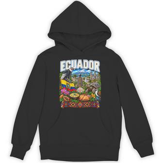 Ecuador Ecuadorian Heritage Flag And Wildlife Pride Hoodie - Thegiftio UK