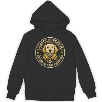 Everything Revolves Around My Golden Retriever Dog Lover Hoodie - Thegiftio UK