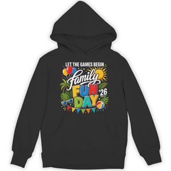 Family Fun Day 2026 Let The Games Begin Reunion Group Hoodie - Thegiftio UK