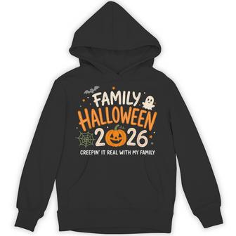 Family Halloween 2026 Pumpkin Ghost Spooky Season 2026 Hoodie - Thegiftio UK