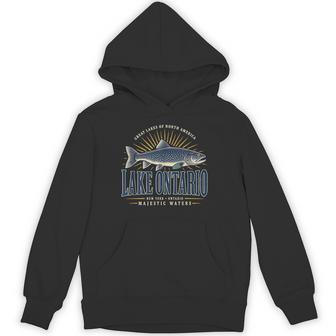 Fishing Lake Ontario North America Adventure Lake Ontario Hoodie - Thegiftio UK