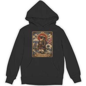 Flight Was Never An Option Tarot Card Penguin Japanese Hoodie | Seseable UK