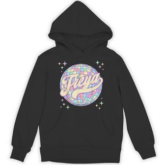 Freya Name Personalized I Love Freya Retro 70S 80S Hoodie - Thegiftio UK