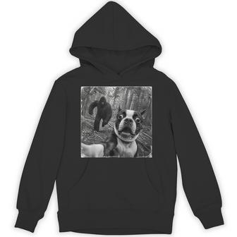 Bigfoot Boston Terrier Hoodie - Thegiftio UK