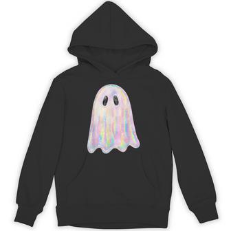 Ghost Trick Or Treat Spooky Season Happy Halloween Hoodie - Thegiftio UK