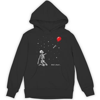 Well Shoot Skeleton Lost Balloon Halloween Ghost Meme Hoodie | Seseable UK