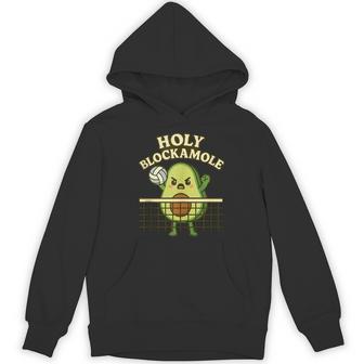 Volleyball Middle Hitter Avocado Holy Blockamole Hoodie - Thegiftio UK