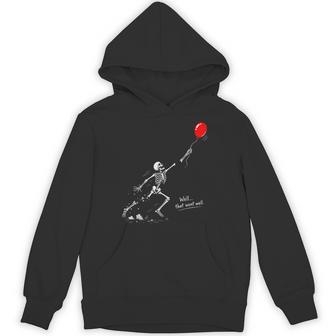 Well That Went Well Skeleton Lost Balloon Halloween Hoodie - Thegiftio UK