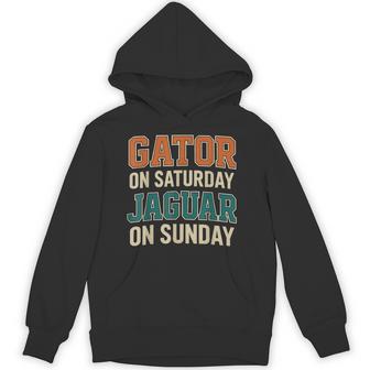 Gator On Saturday Jaguar On Sunday Hoodie - Thegiftio UK