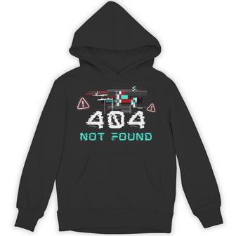 Glitch Error 404 Request Not Found Coding Programmer Costume Hoodie - Thegiftio UK