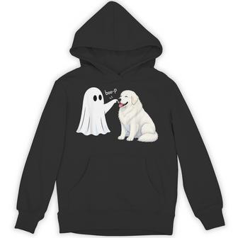 Great Pyrenees Boo P Ghost Nose Boop Halloween Dog Lover Hoodie - Thegiftio UK