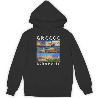 Greece Acropolis Greek Souvenir Hoodie - Thegiftio UK