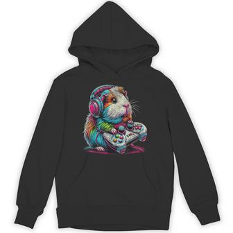Guinea Pig Video Games Lover Guinea Pig Hoodie - Thegiftio UK