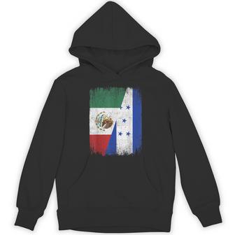 Half Mexico Honduras Flag Mexican Honduran Roots Hoodie - Thegiftio UK