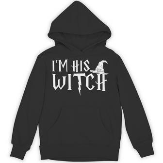 Halloween I'm His Witch Matching Costume For Couples Hoodie - Thegiftio UK