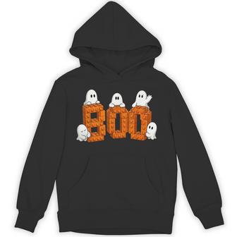 Halloween Master Builder Ghost Building Blocks Boo Bricks Hoodie | Seseable UK