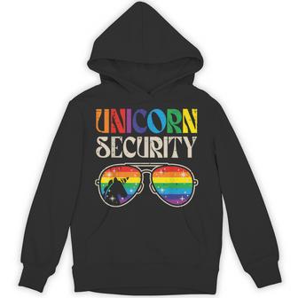 Halloween Unicorn Security Sunglasses Costume Boys Kids Hoodie - Thegiftio UK