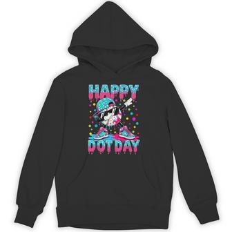Happy Dot Baseball Colorful Polka Dots Ice Cream Drip Kids Hoodie | Seseable UK