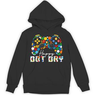 Happy Dot Day Gamer Controller Polka Dot Boys Kids Men Hoodie - Thegiftio UK
