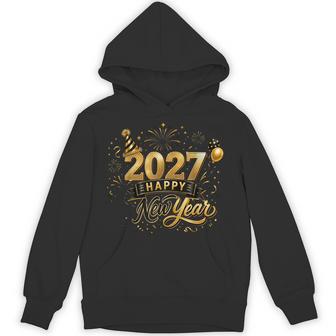Happy New Year Party 2027 Balloon Family Matching Hoodie - Thegiftio UK