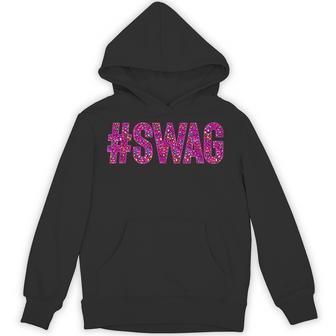 Hashtag Swag Y2k Trendy Swag Leopard Print Hoodie - Thegiftio UK