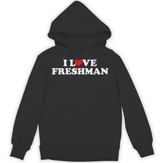 I Heart Freshman Red Heart First Year Student Frosh Hoodie | Seseable UK