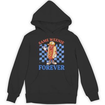 Hot Dog Bachelorette Party New Bridal Same Weenie Forever Hoodie - Thegiftio UK