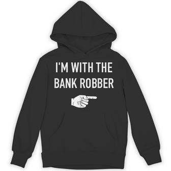 I'm With The Bank Robber Matching Partner Costume Halloween Hoodie - Thegiftio UK