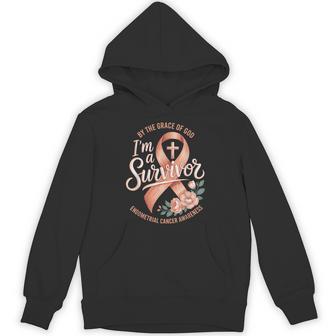 I'm A Survivor Endometrial Cancer Awareness Hoodie - Thegiftio UK