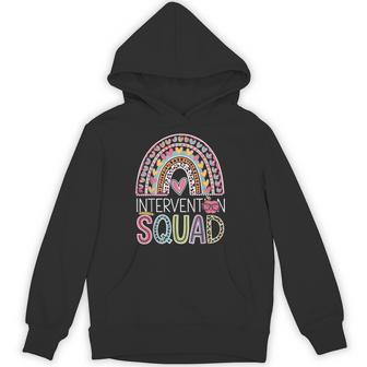 Intervention Squad Intervene Teaching Staff Intervention Hoodie - Thegiftio UK