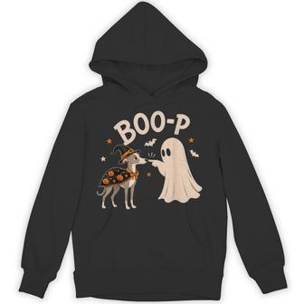Italian Greyhound Boo Boo-P Ghost Nose Boop Halloween Dog Hoodie - Thegiftio UK