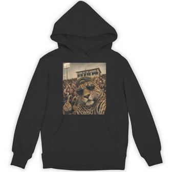 Jaguar Student Selfie Vintage Game Day Cool Mascot Hoodie - Thegiftio UK